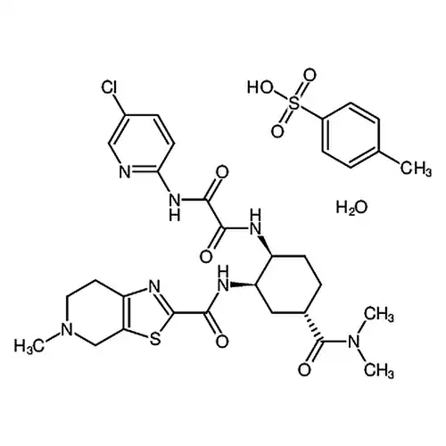 N1-(5-氯吡啶-2-基)-N2-((1S,2R,4S)-4-(二甲基甲酰胺基)-2-(5-甲基-4,5,6,7-四氢噻唑并[5,4-c]吡啶-2-甲酰胺基)环己基)草酰胺4-甲基苯磺酸盐一水合物