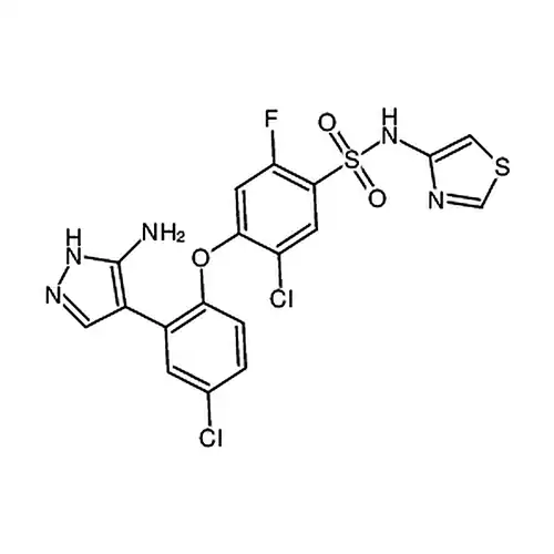 4-(2-(3-氨基-1H-吡唑-4-基)-4-氯苯氧基)-5-氯-2-氟-N-(噻唑-4-基)苯磺酰胺