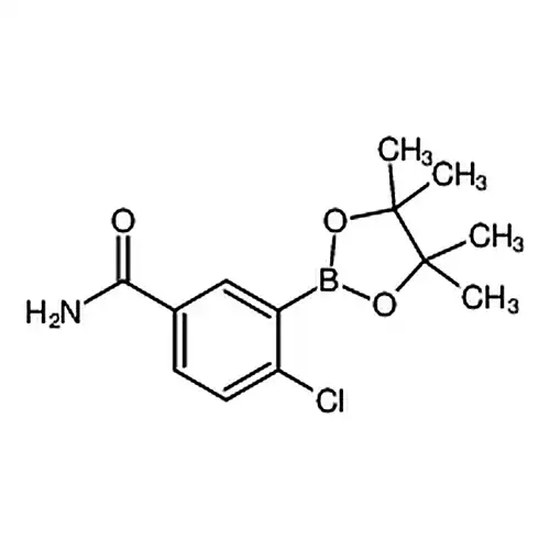 4-氯-3-(4,4,5,5-四甲基-1,3,2-二氧硼杂环戊烷-2-基)苯甲酰胺