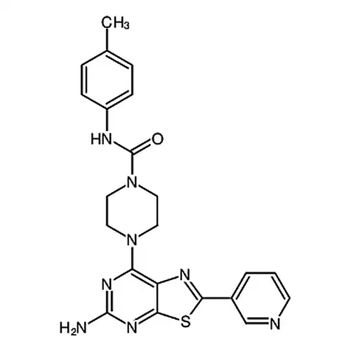 4-[5-氨基-2-(吡啶-3-基)噻唑并[5,4-d]嘧啶-7-基]-N-(对甲苯基)哌嗪-1-甲酰胺