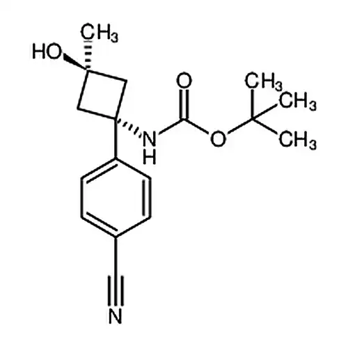 (1R，3R)-1-(4-氰基苯基)-3-羟基-3-甲基环丁基氨基甲酸叔丁酯