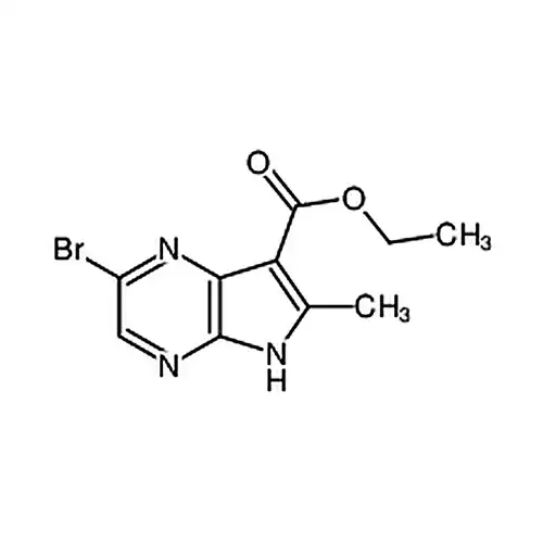 2-溴-6-甲基-5H-吡咯并[2，3-b]吡嗪-7-羧酸乙酯