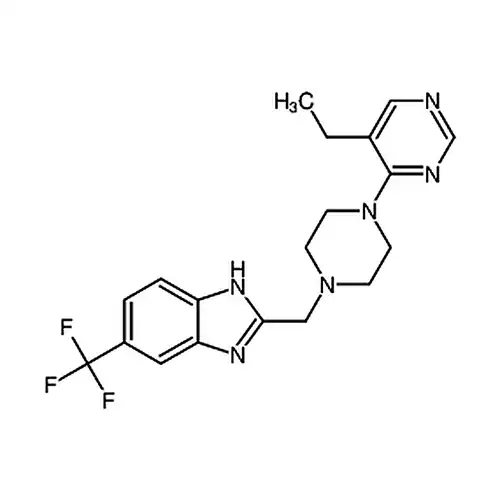 2-[[4-(5-乙基-4-嘧啶基)-1-哌嗪基]甲基]-6-(三氟甲基)-1H-苯并咪唑