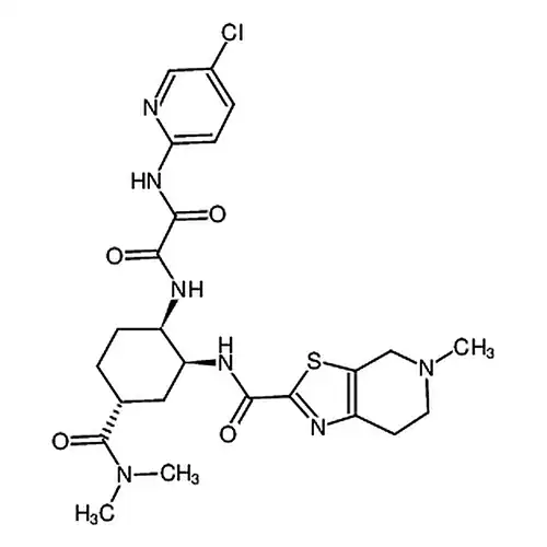 N1-(5-氯吡啶-2-基)-N2-((1R，2S，4R)-4-(二甲基氨基甲基)-2-(5-甲基-4，5，6，7-四氢噻唑并[5，4-c]吡啶-2-甲酰氨基)环己基)草酰胺
