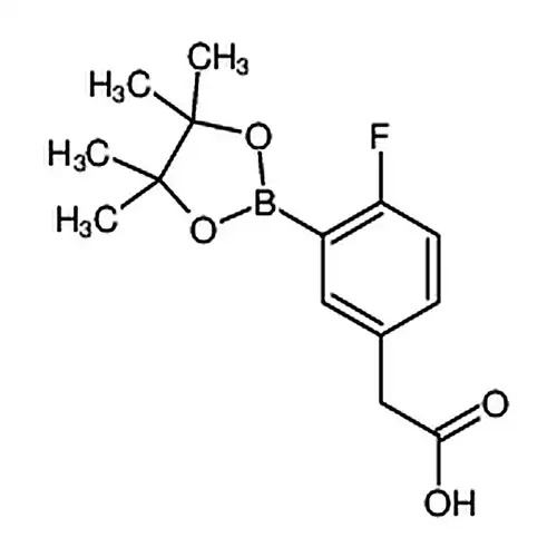 2-(4-氟-3-(4，4，5，5-四甲基-1，3，2-二氧硼戊烷-2-基)苯基)乙酸
