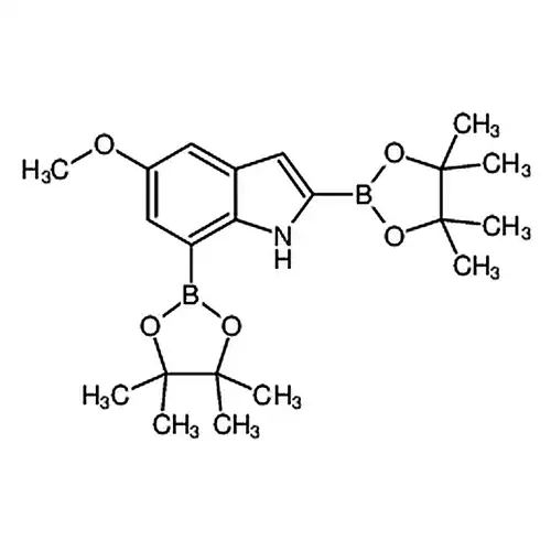 5-甲氧基-2,7-双(4,4,5,5-四甲基-1,3,2-二氧硼杂环戊烷-2-基)-1H吲哚