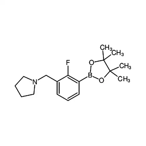 1-(2-氟-3-(4,4,5,5-四甲基-1,3,2-二氧硼杂环戊烷-2-基)苄基)吡咯烷