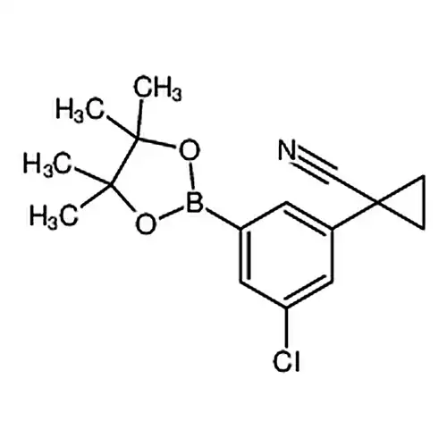 1-(3-氯-5-(4，4，5，5-四甲基-1，3，2-二氧硼杂环戊烷-2-基)苯基)环丙烷甲腈