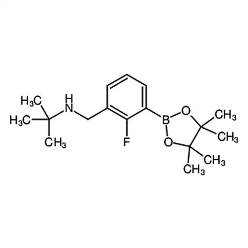 N-(2-氟-3-(4,4,5,5-四甲基-1,3,2-二氧硼杂环戊烷-2-基)苄基)-2-甲基丙-2-胺