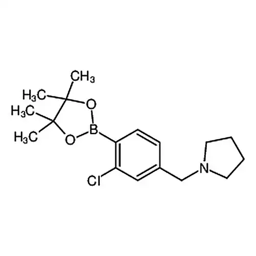 1-(3-氯-4-(4,4,5,5-四甲基-1,3,2-二氧硼杂环戊烷-2-基)苄基)吡咯烷