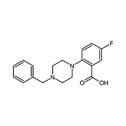 2-(4-苄基哌嗪-1-基)-5-氟苯甲酸