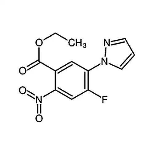 2-硝基-4-氟-5-(1-吡唑基)苯甲酸乙酯