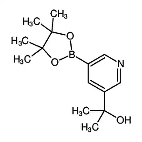 2-(5-(4,4,5,5-四甲基-1,3,2-二氧硼戊烷-2-基)吡啶-3-基)丙-2-醇