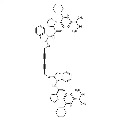 (2S,2'S)-1,1'-((S,2S,2'S)-2,2'-(((1S,1'S,2R,2'R)-(己-2,4-二炔-1,6-二基双(氧))双(2,3-二氢-1H-茚-2,1-二基))双(环己烷-3,1-二基))双(2-((S)-2-(甲胺基)丙胺基)乙酰基)双(吡咯烷-2-甲酰胺)