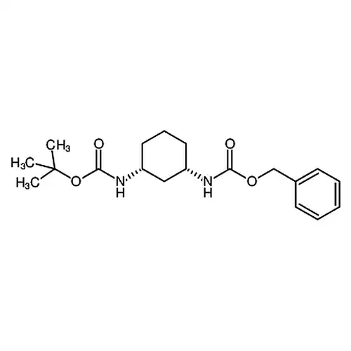 苄基((1R，3S)-环己烷-1，3-二基)二氨基甲酸叔丁酯(左旋)
