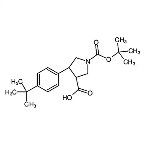 反式-1-（叔丁氧羰基）-4-（4-（叔丁基）苯基）吡咯烷-3-羧酸