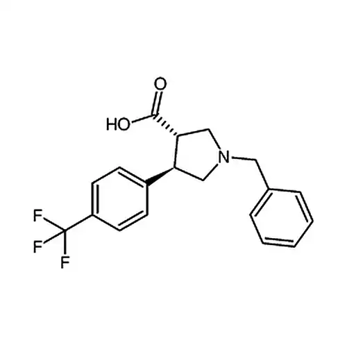 trans-1-Benzyl-4-(4-(trifluoromethyl)phenyl)pyrrolidine-3-carboxylic acid