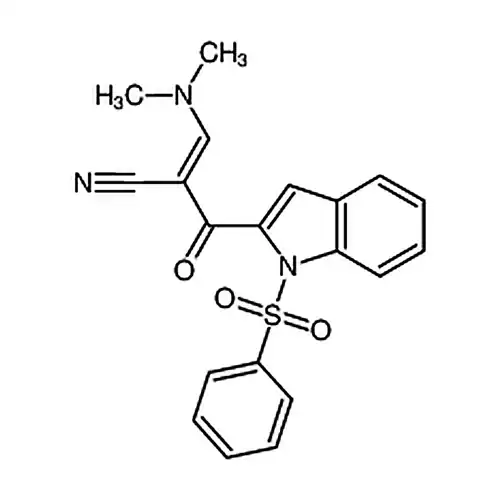 3-(二甲氨基)-2-(1-(苯基磺酰基)-1H-吲哚-2-羰基)丙烯腈