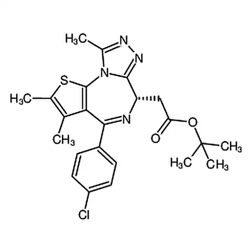 (+)-JQ-1; (S)-(+)-2-(4-(4-氯苯基)-2,3,9-三甲基-6H-噻吩并[3,2-f][1,2,4]三唑并[4,3-a][1,4]二氮杂卓-6-基)乙酸叔丁酯