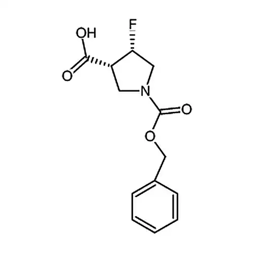 (3R,4S)-1-((苄氧基)羰基)-4-氟吡咯烷-3-羧酸