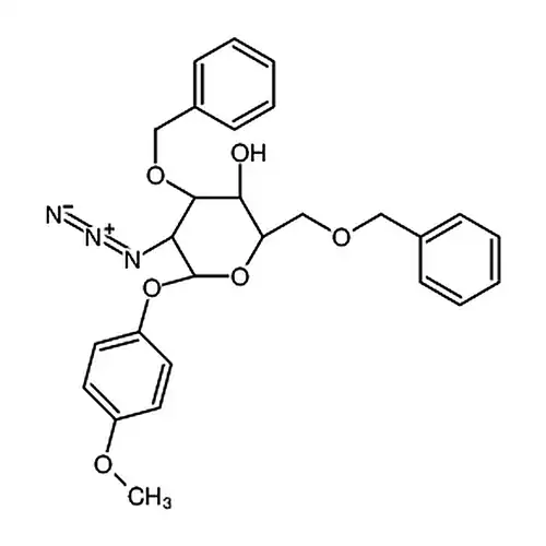 4-甲氧苯基-2-叠氮-3,6-二-O-苯基-2-脱氧-&beta;-D-吡喃葡萄糖苷