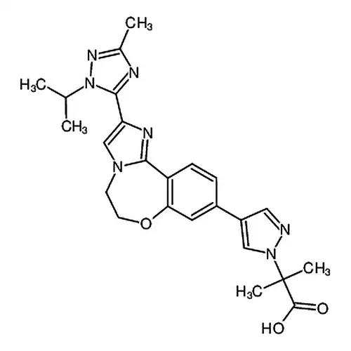 2-(4-(2-(1-异丙基-3-甲基-1H-1，2，4-三唑-5-基)-5，6-二氢苯并[f]咪唑