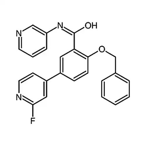 2-(苄氧基)-5-(2-氟吡啶-4-基)-N-(吡啶-3-基)苯甲酰胺