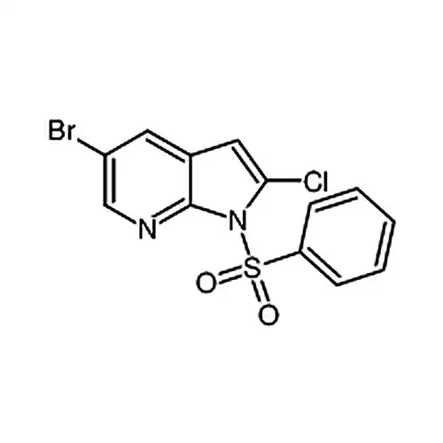5-溴-2-氯-1-(苯磺酰基)-1H-吡咯并[2，3-b]吡啶