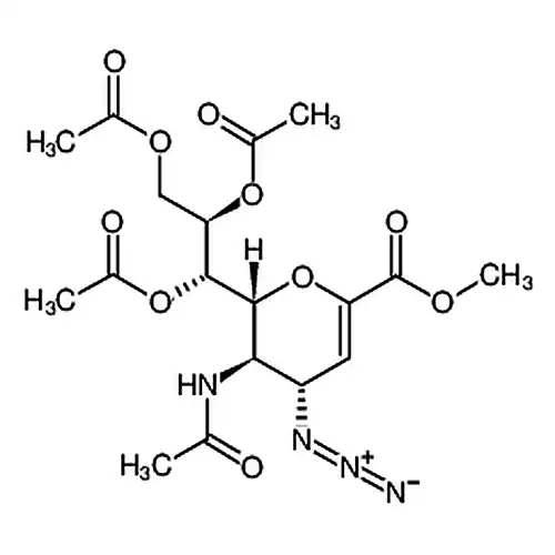 5-乙酰氨基-7，8，9-O-三乙酰基-2，6-脱水-4-叠氮-3，4，5-三脱氧-D-甘油-D-半乳-2-壬烯酸甲酯