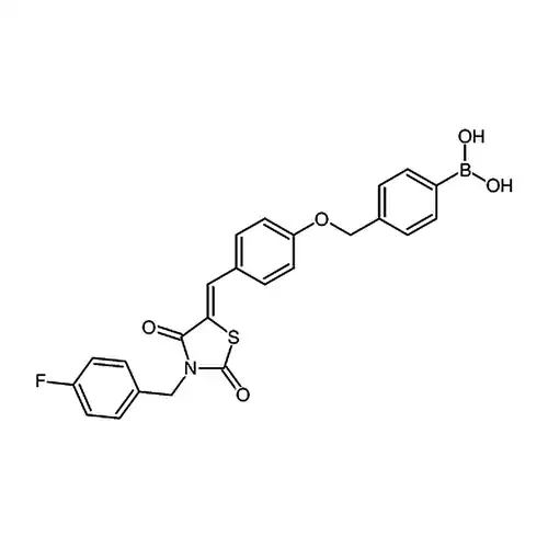B-[4-[[4-[[3-[(4-fluorophenyl)methyl]-2，4-dioxo-5-thiazolidinylidene]methyl]phenoxy]methyl]phenyl]-boronic acid