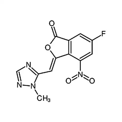 (Z)-6-氟-3 - ((1-甲基-1H-1，2，4-三唑-5-基)亚甲基)-4-硝基异苯并呋喃-