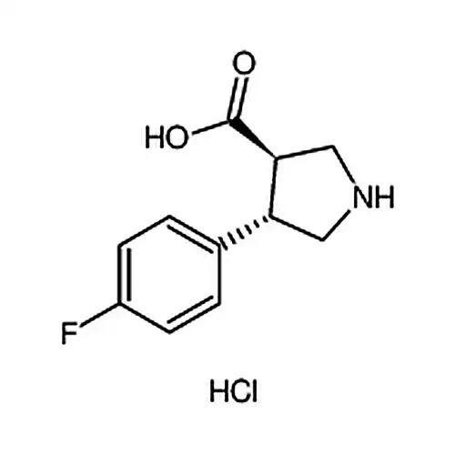 反式-4-(4-氟苯基)吡咯烷-3-羧酸盐酸盐