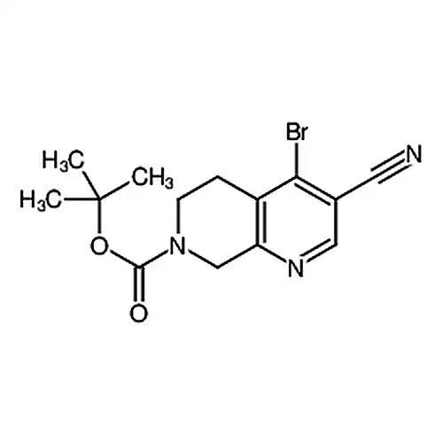 4-溴-3-氰基-5，6-二氢-1，7-萘啶-7(8H)-羧酸叔丁酯