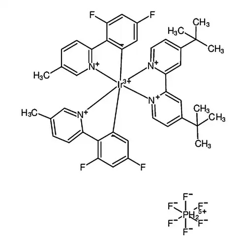 二[2-(2,4-二氟苯基)-5-甲基吡啶][2,2'-联(四叔丁基吡啶)]铱二(六氟磷酸)盐