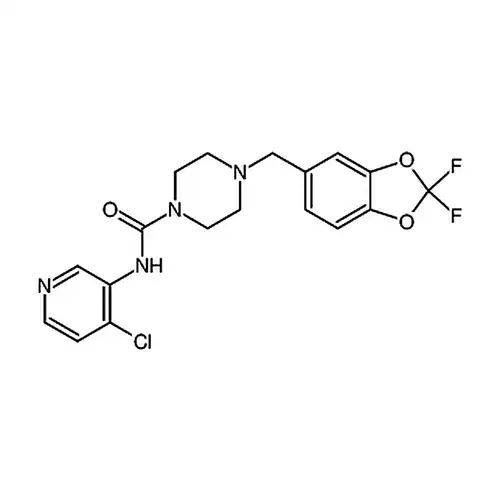 N-(4-氯-3-吡啶基)-4-[(2,2-二氟-1,3-苯并二恶茂-5-基)甲基]-1-哌嗪甲酰胺