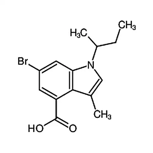6-溴-3-甲基-1-(1-甲基丙基)-1H-吲哚-4-羧酸