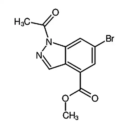 1-乙酰基-6-溴-1H-吲唑-4-甲酸甲酯