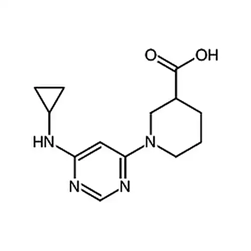 1-(6-环丙基氨基-嘧啶-4-基)-哌啶-3-羧酸