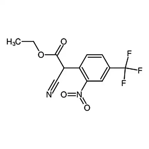 2-氰基-2-(2-硝基-4-(三氟甲基)苯基)乙酸乙酯