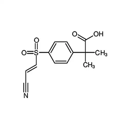 (E)-2-(4-((2-氰基乙烯基)磺酰基)苯基)-2-甲基丙酸