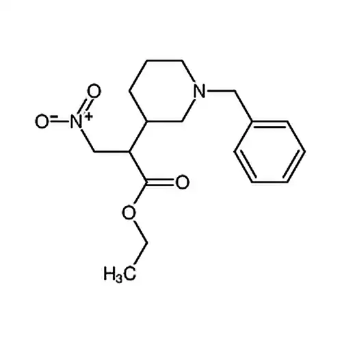 2-(1-苄基-哌啶-3-基)-3-硝基-丙酸乙酯