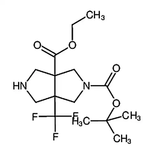 6A-三氟甲基-四氢-吡咯并 [3，4-C] 吡咯-2，3A-二羧酸 2-叔丁酯 3A-乙酯