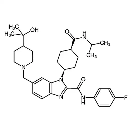 4-氟-N-(6-((4-(2-羟基丙烷-2-基)哌啶-1-基)甲基)-1-(顺式-4-(异丙基氨甲酰)环己基)-1H-苯并[d]咪唑-2-基)苯甲酰胺