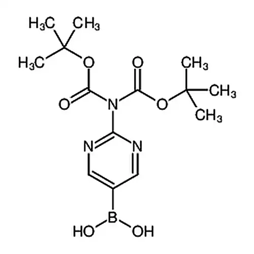 2-(5-硼-2-嘧啶基)亚氨基二甲酸1,3-双(叔丁基)酯