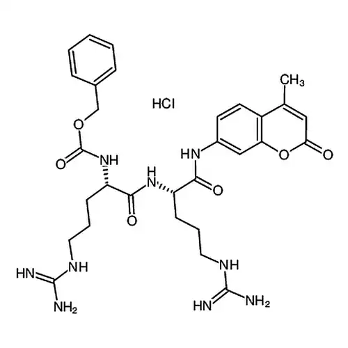Z-精氨酸-精氨酸-7-酰氨基-4-甲基香豆素 盐酸盐