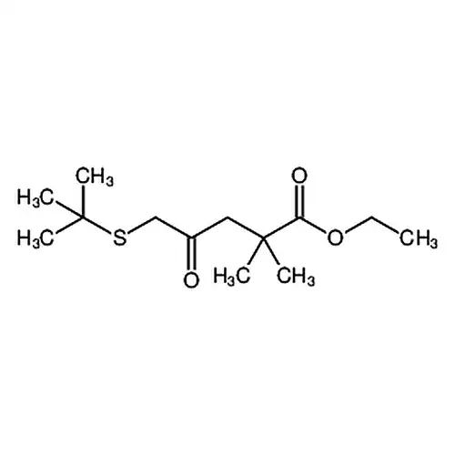 5-(叔丁基硫代)-2，2-二甲基-4-氧代戊酸乙酯