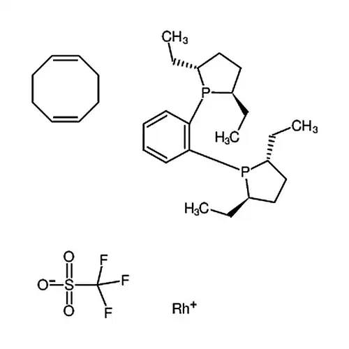 1，2-双[(2R，5R)-2，5-二乙基膦烷基]苯(1，5-环辛二烯)三氟甲磺酸铑(I)