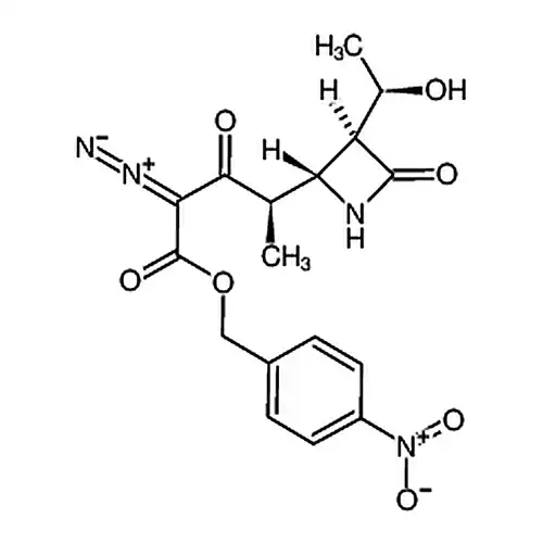 (R)-4-硝基苄基 2-重氮-4-((2R，3S)-3-((R)-1-羟基-乙基)-4-羰基氮杂环丁烷-2-基)-3-羰基戊酸酯