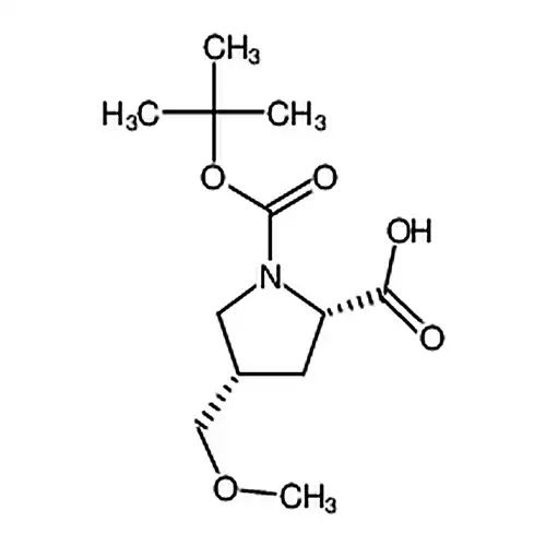 (2S，4S)-1-(叔丁氧羰基)-4-(甲氧甲基)吡咯啉-2-羧酸