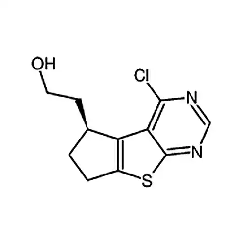 (S)-2-(4-氯-6，7-二氢-5H-环戊二烯并[4，5]噻吩并[2，3-d]嘧啶-5-基)乙醇